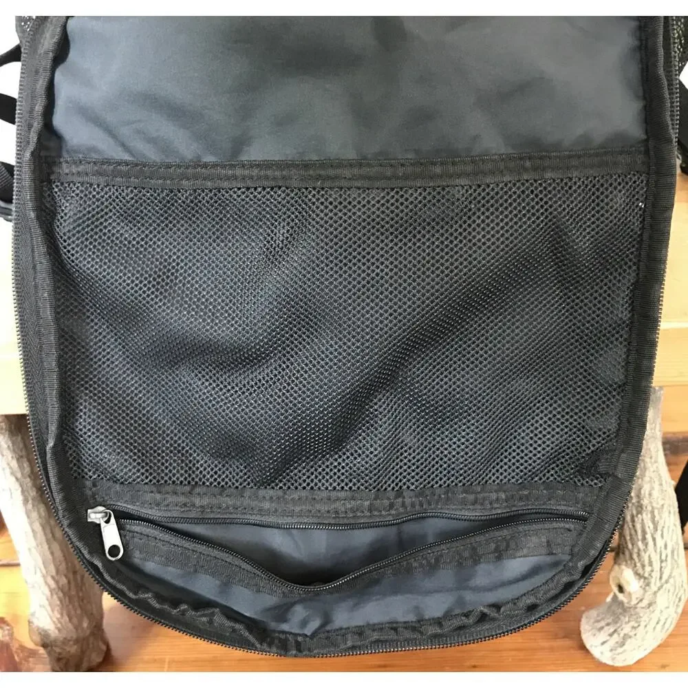 Nike Black Green Backpack School Book Travel Carry On Athletic Gym Bag 19